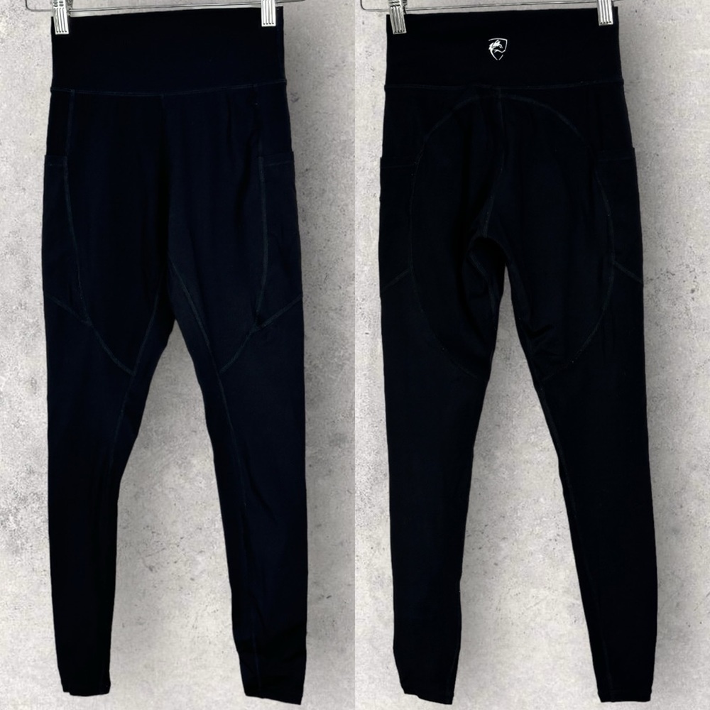Alphalete Black High Rise Compression Leggings Size XS Pockets Activewear Pants